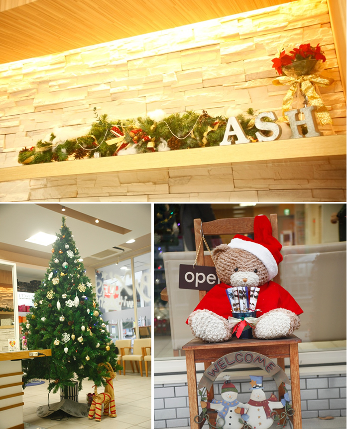 Ash 桜木町店 クリスマスディスプレイ