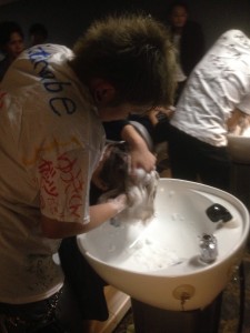 シャンプー中