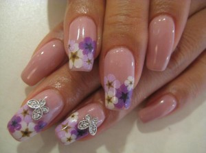 押し花ネイル