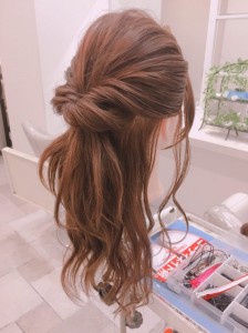 ハーフアップ1