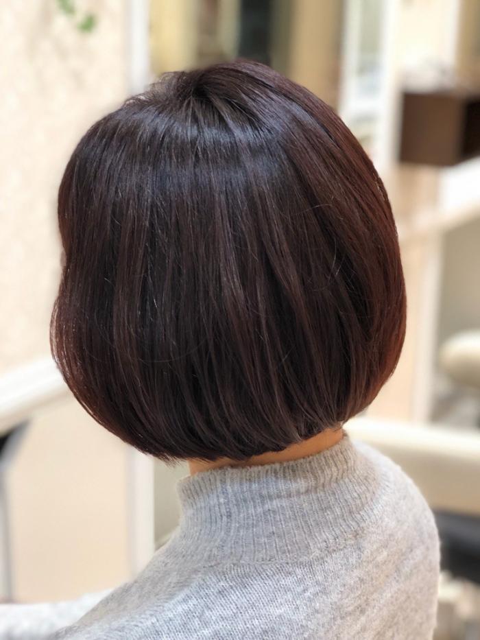 ツヤ髪ショートボブ♪イルミナ×コーラル｜サブ写真②