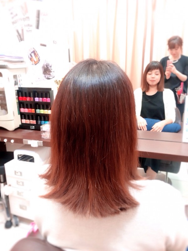 肩ぐらいの長さでカットした場合