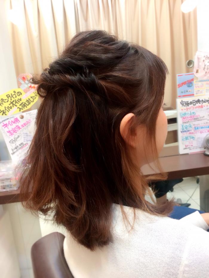 ヘアアレンジも簡単。