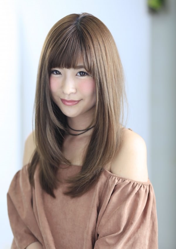 ちょい可愛カジュアルストレート