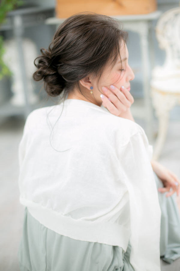 ふわっ、クシュなお団子アレンジ｜サブ写真②