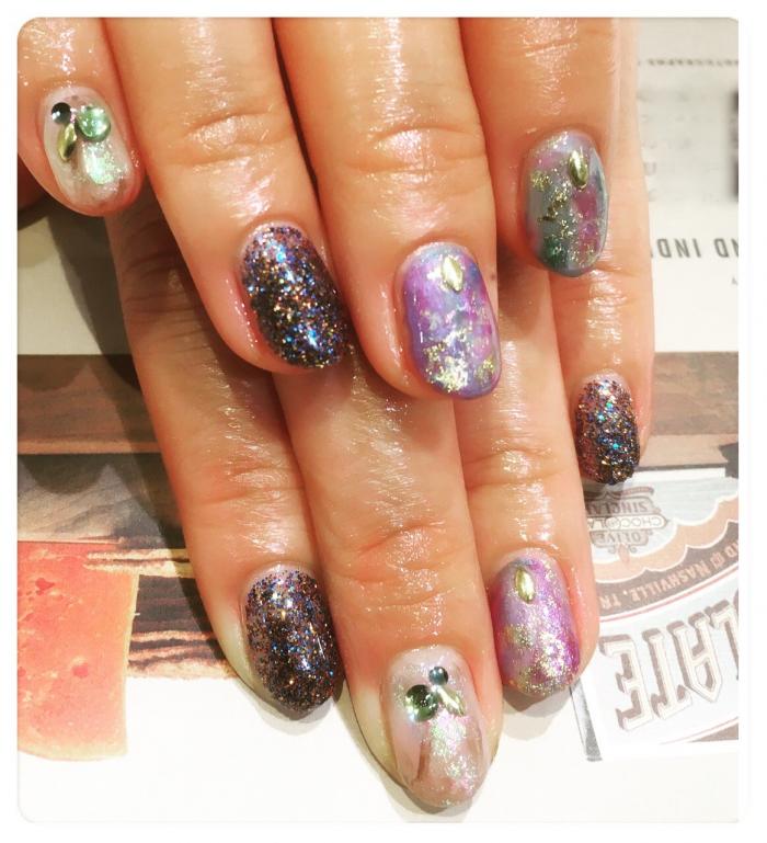 個性派お洒落ネイル☆
