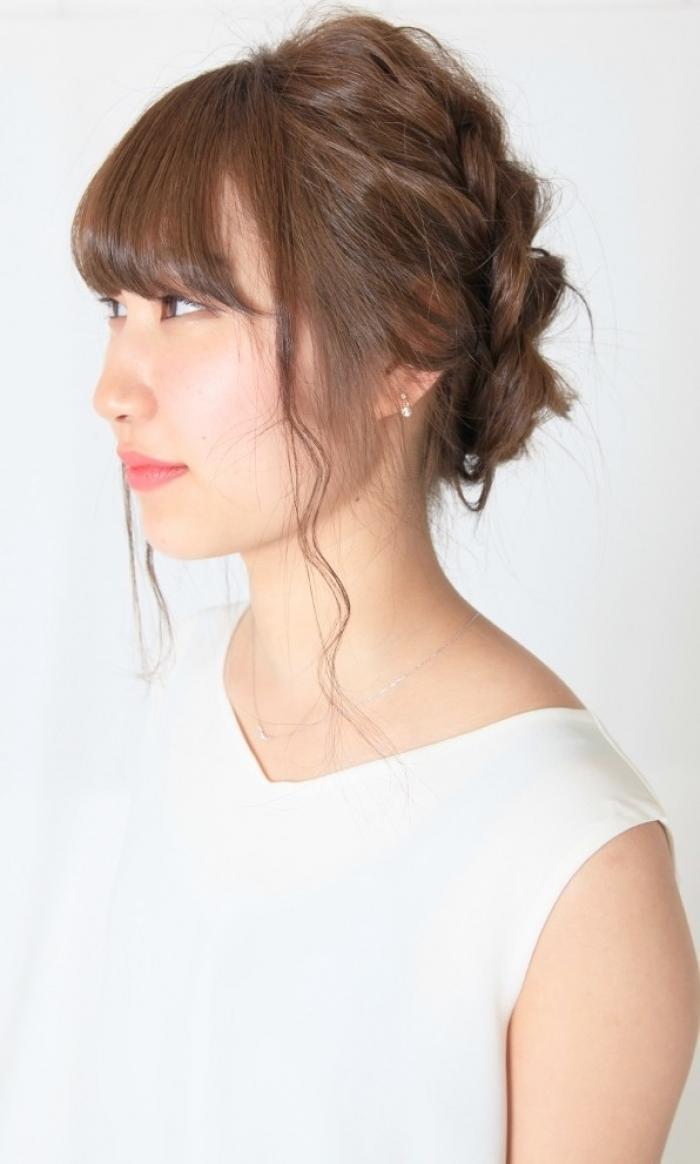 フラワー風編み込みアレンジ｜サブ写真④