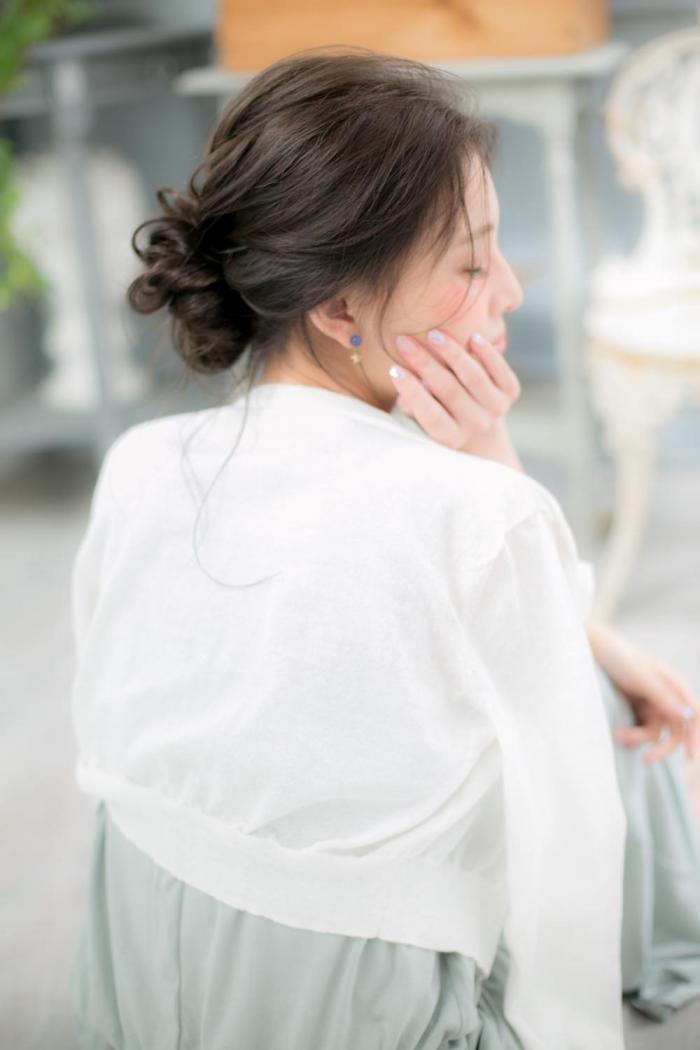ふわっ、クシュなお団子アレンジ｜サブ写真②