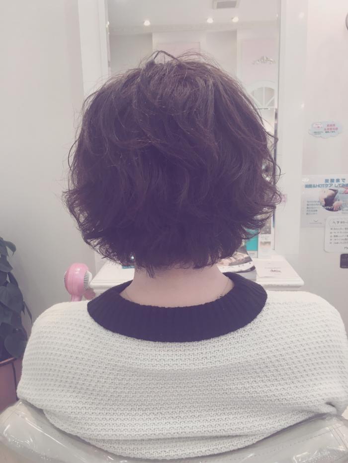 ショートボブ×パーマ
