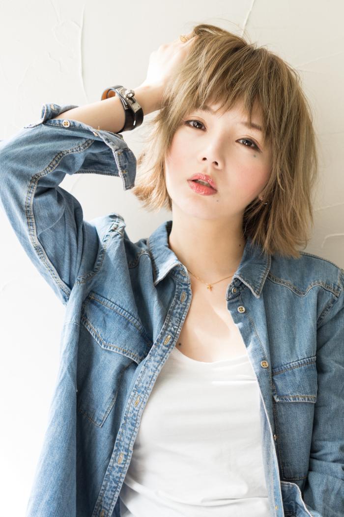 無造作外ハネショートボブ｜サブ写真②