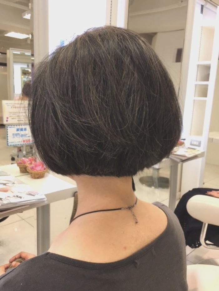 あごラインのグラデーションボブ