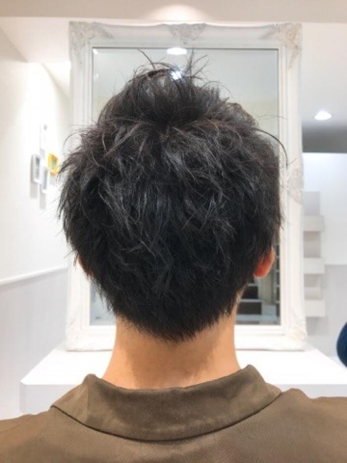 アップバングショート