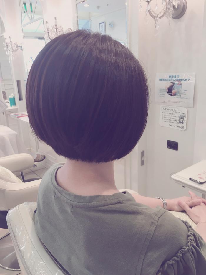 丸みのあるショートボブ