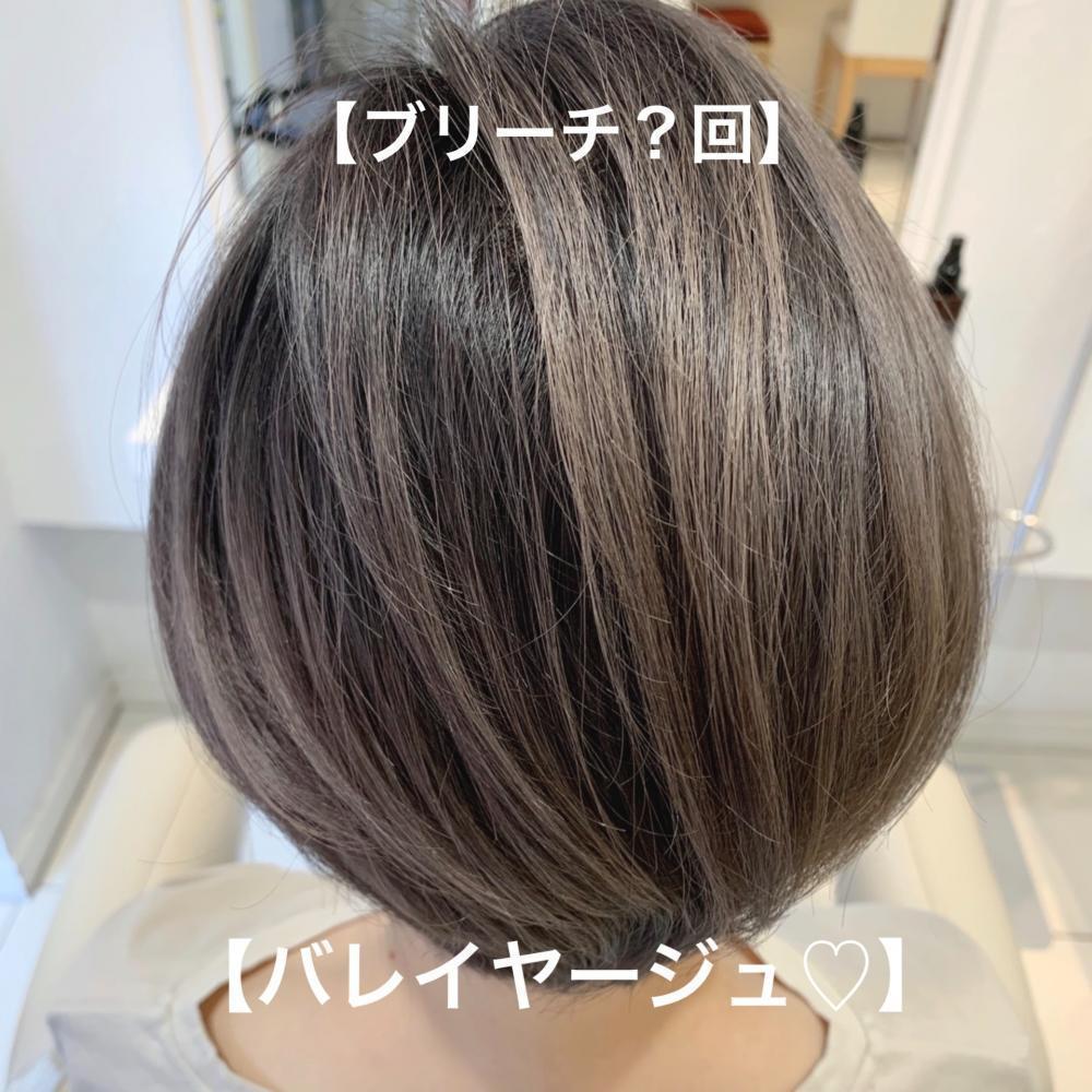 ショートヘア×ホワイトシルバー♡