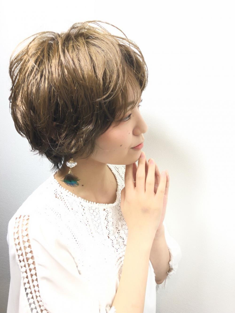 小顔パーマ