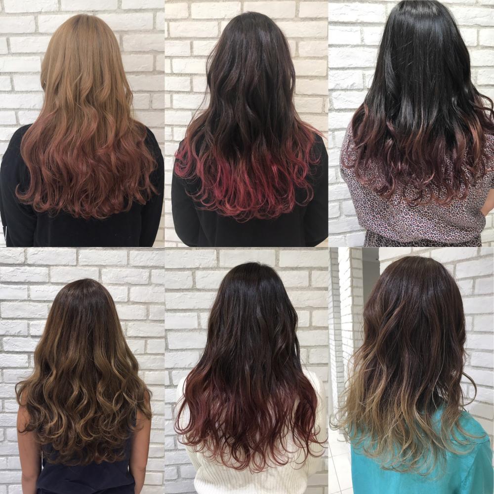 ロングヘアだからこそグラデーションカラーを！