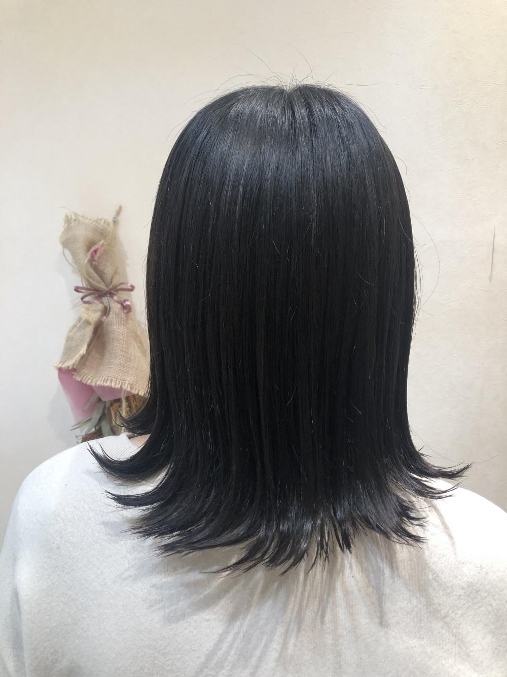 ＊ ブリーチなしのブルーアッシュ ＊