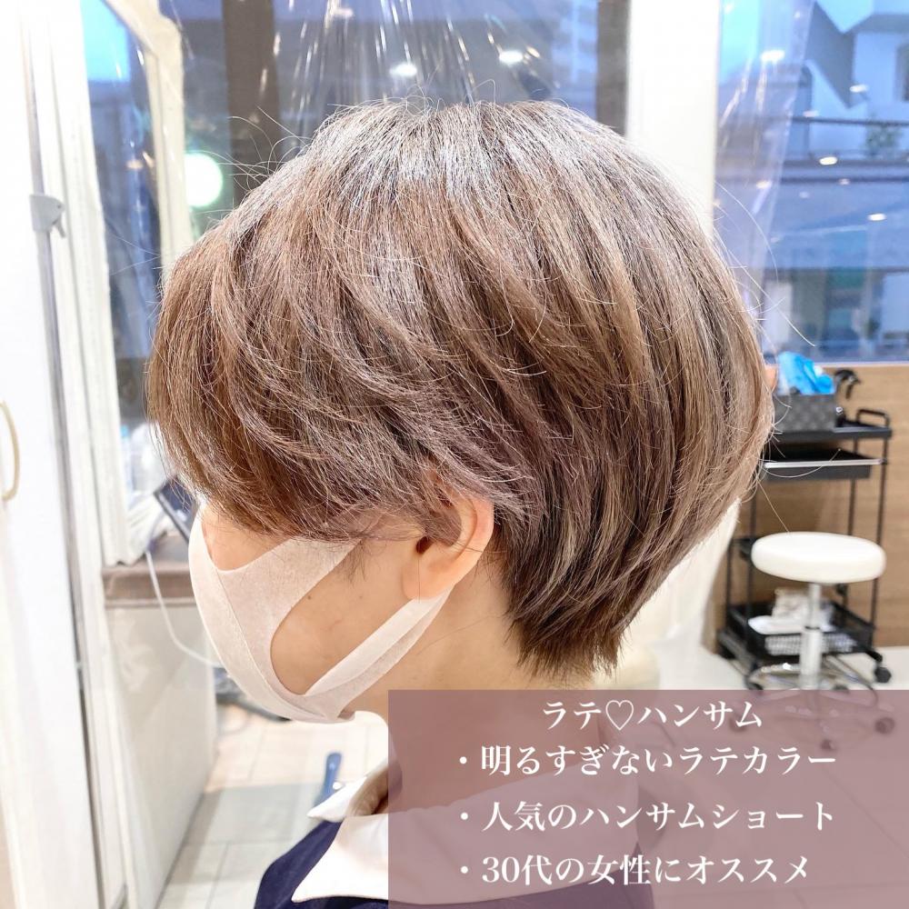 ラテベージュ♡ハンサムショート