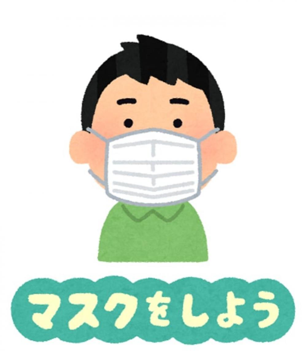 全スタッフのマスク着用