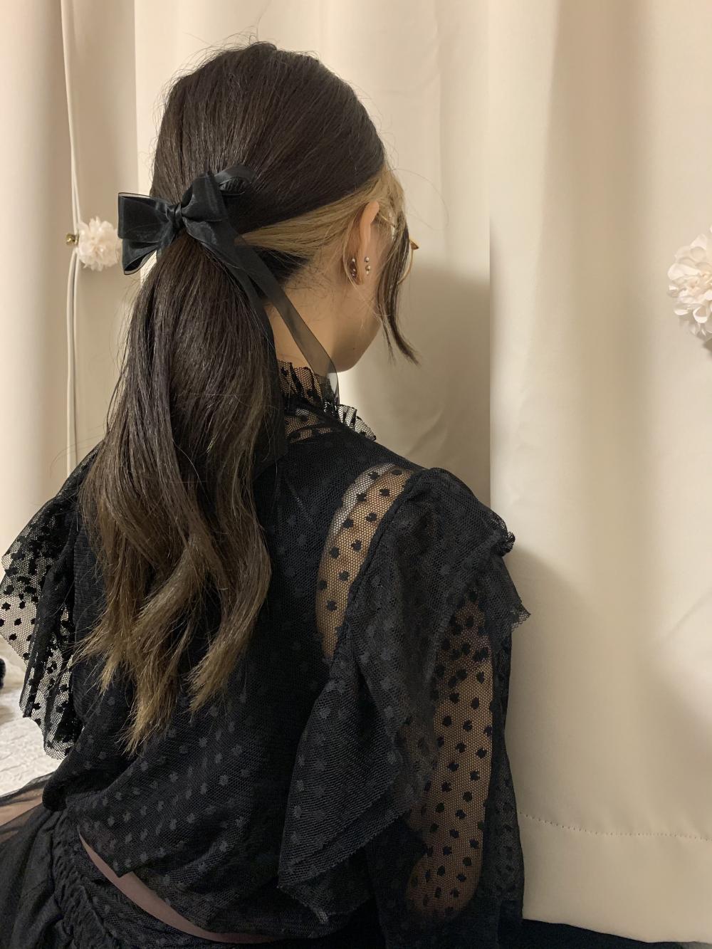 洋服のジャンルにあったヘアゴム♡