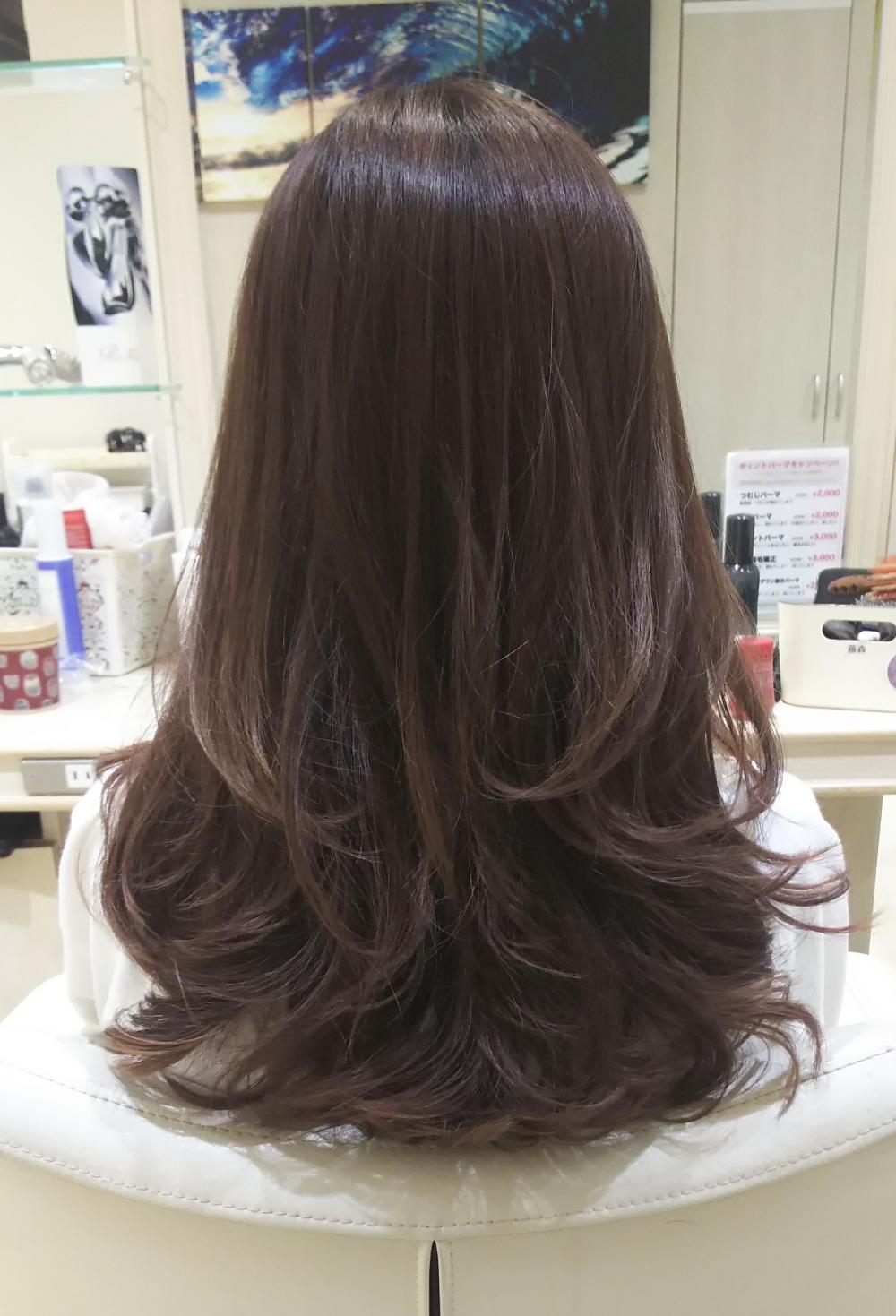 バレイヤージュで褪色を楽しめます