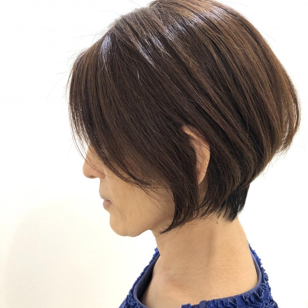 ボブなのに耳掛けできるんです