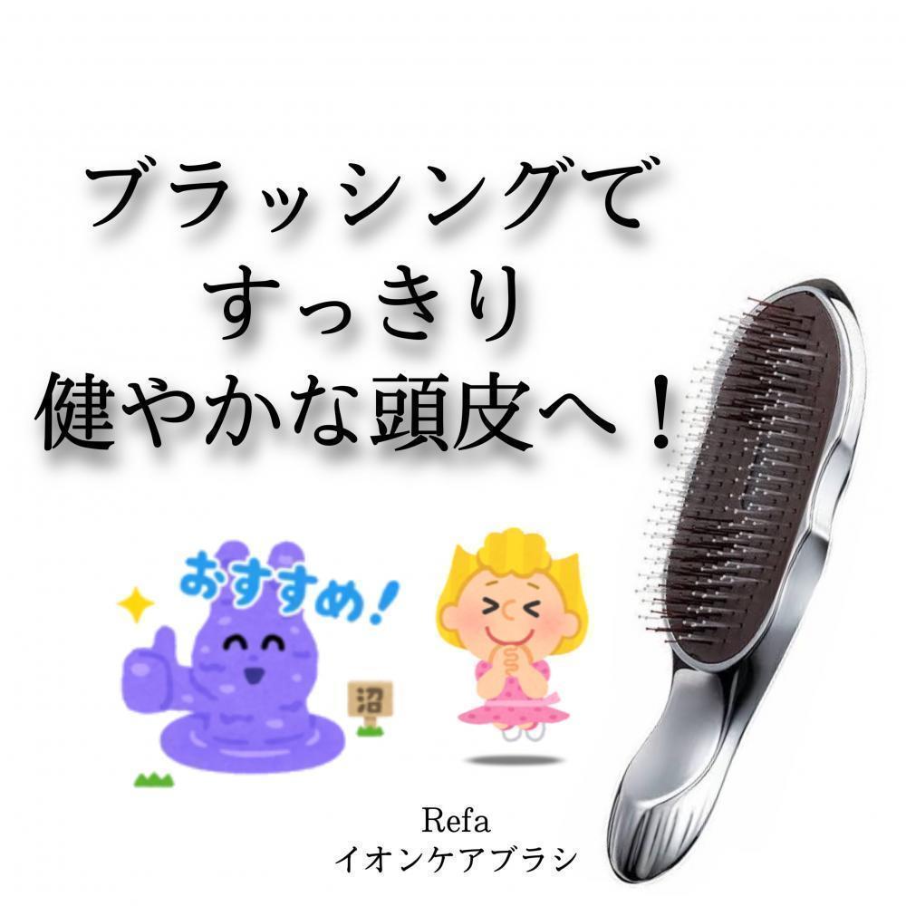ブラッシングですっきり健やかな頭皮へ！