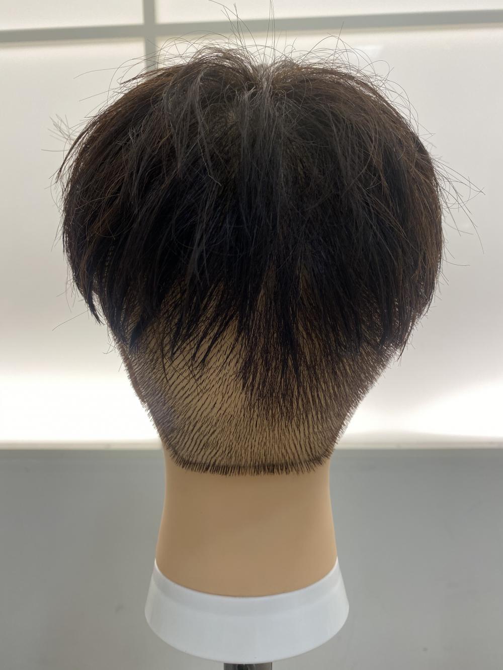 バック　左3ミリ　右グラデーション