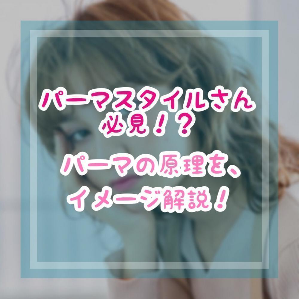 パーマスタイルさん必見！？パーマの原理を、イメージ解説！