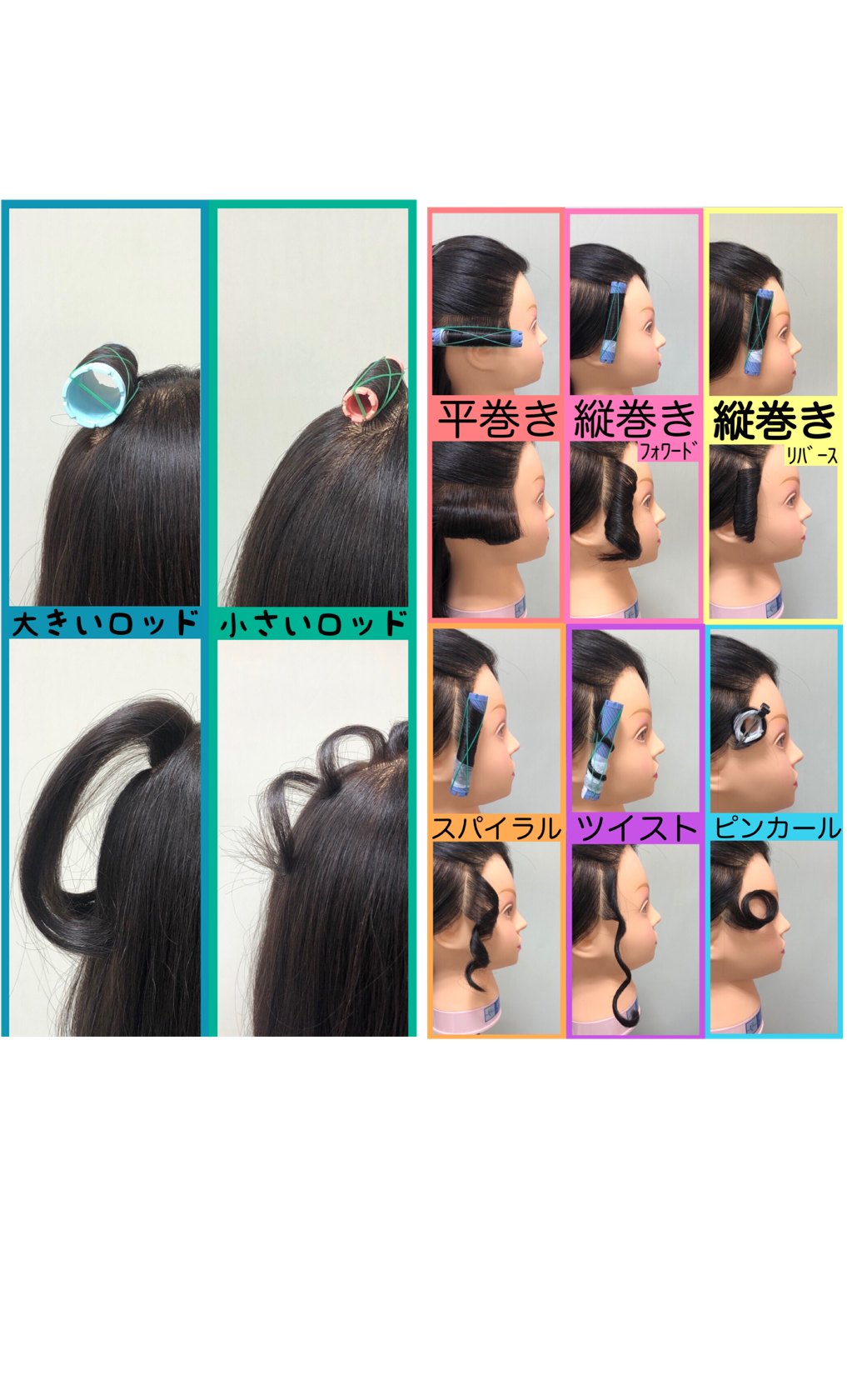 パーマスタイルの違いについて