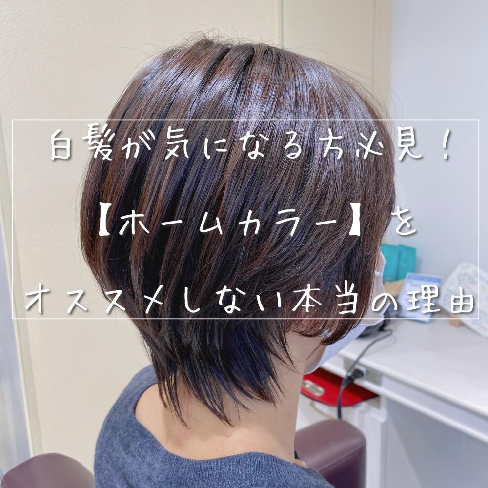 白髪が気になる方必見！【ホームカラー】をオススメしない本当の理由