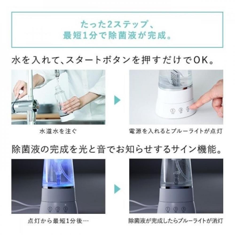 カートリッジ不要で、簡単2ステップ