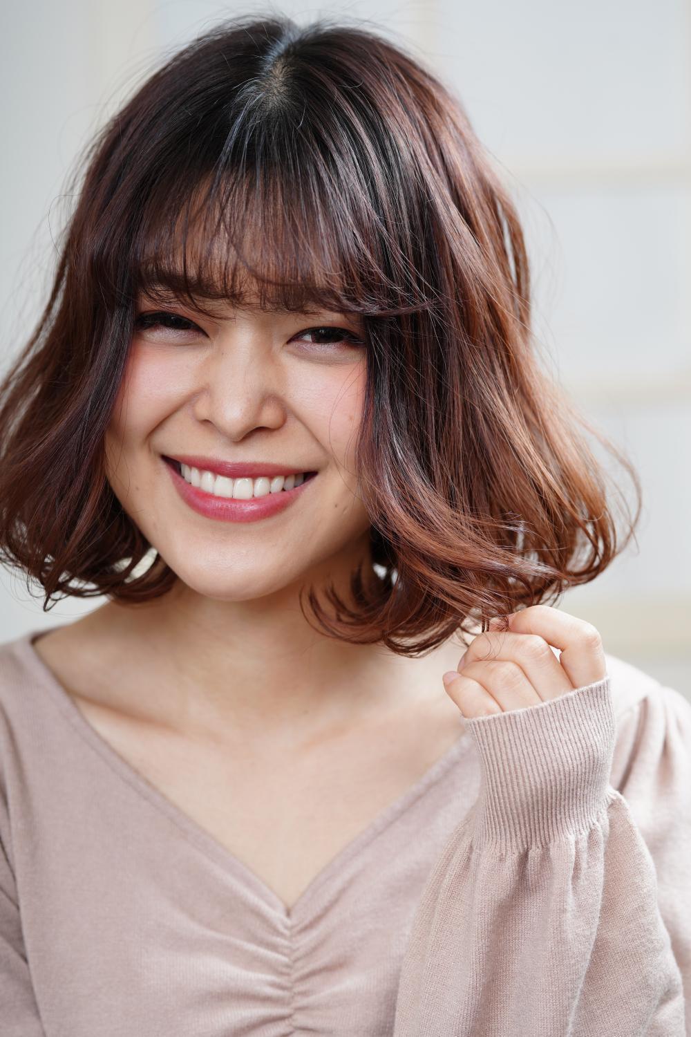 ボブスタイルをワンカールをプラスすると可愛い！