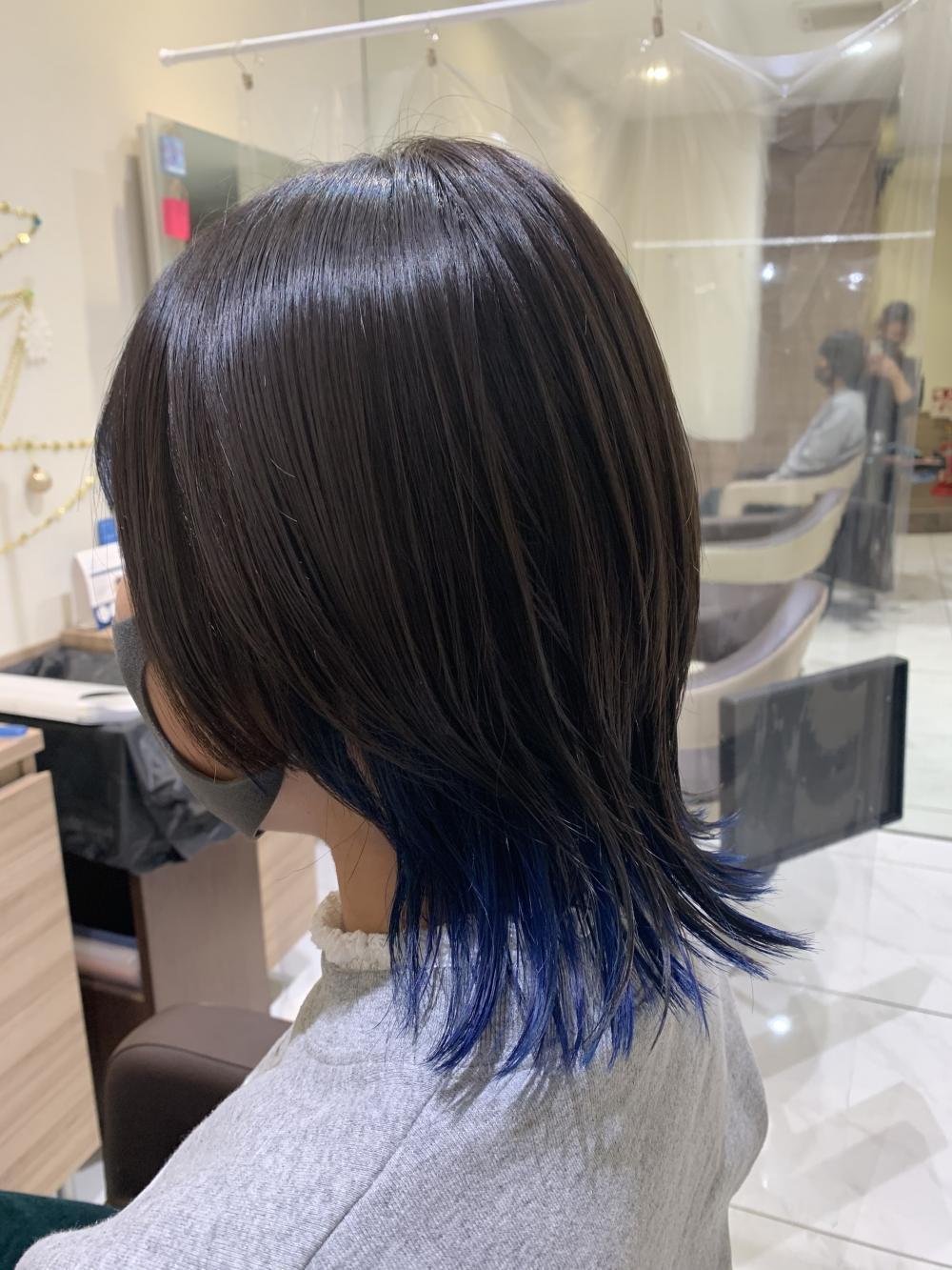 ウルフカット　×    インナーカラー