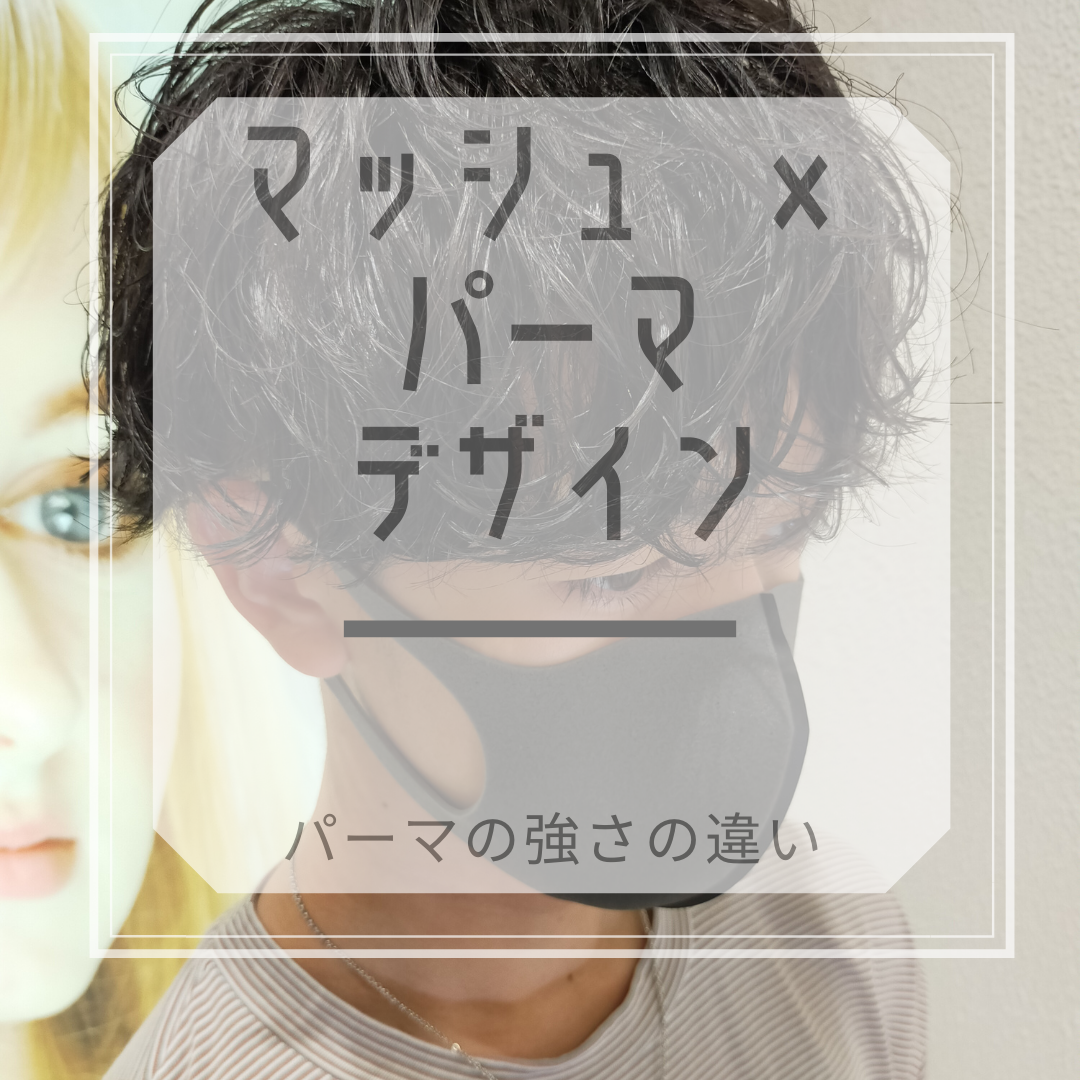 【マッシュスタイル×パーマ】パーマの強さによる印象の違いを徹底解説