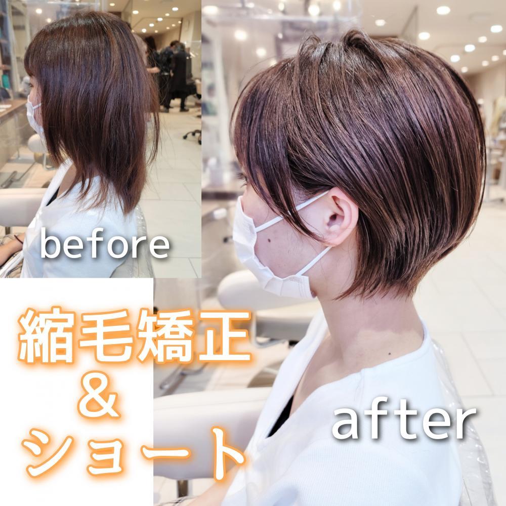 耳かけくびれショートボブ