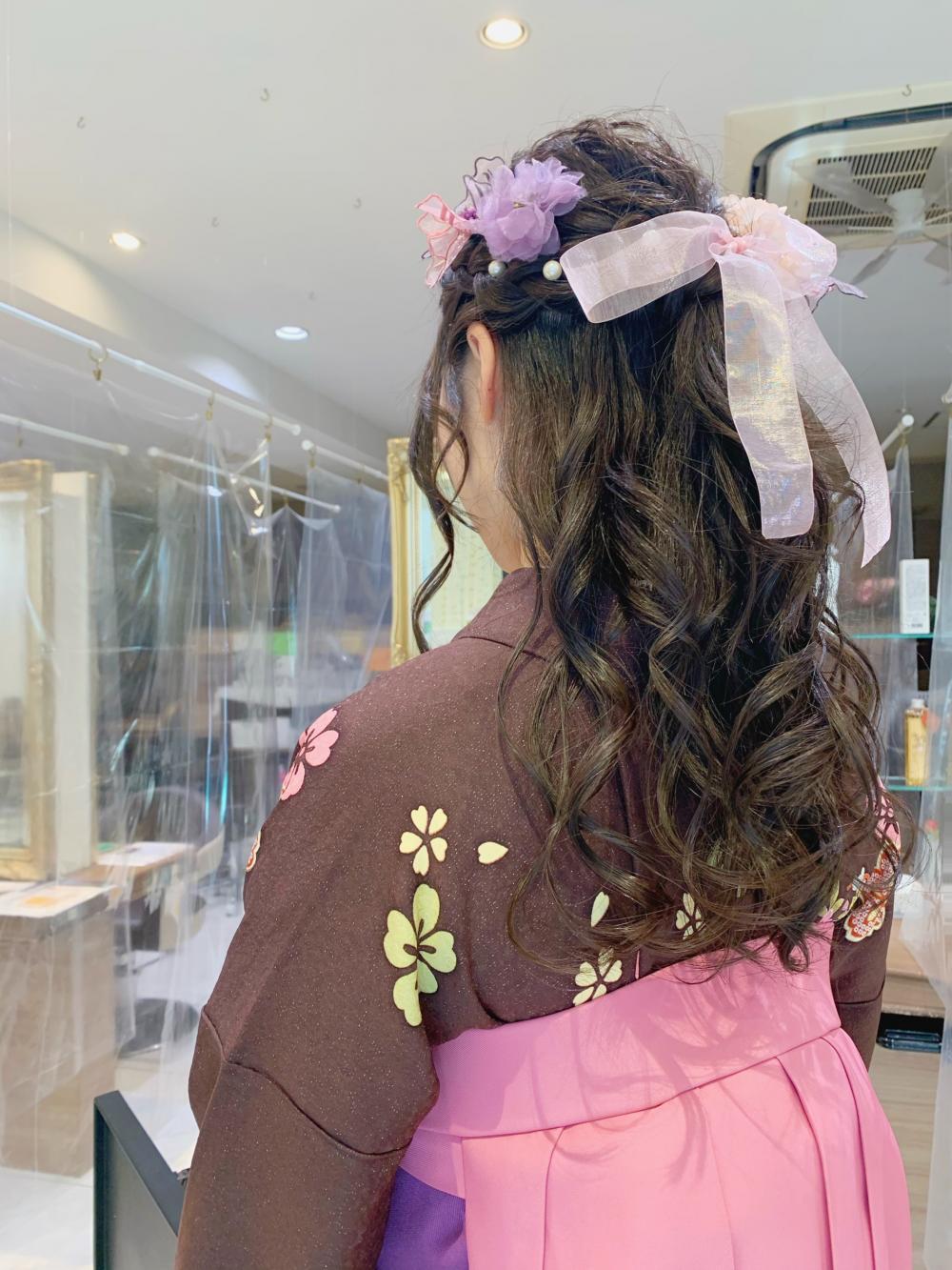✴︎  振袖　袴　着物に合うヘアアレンジ　✴︎