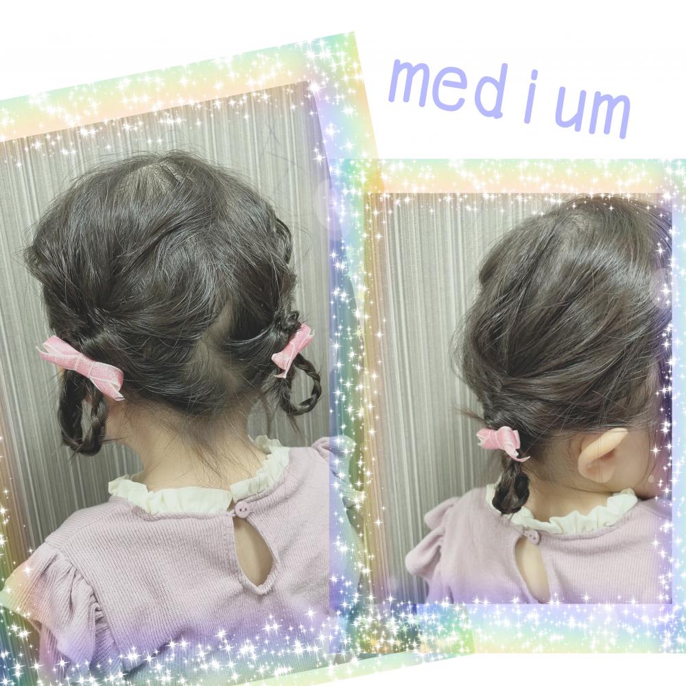 ★《ミディアム・少なめ》くるりんぱみつあみフープ♡