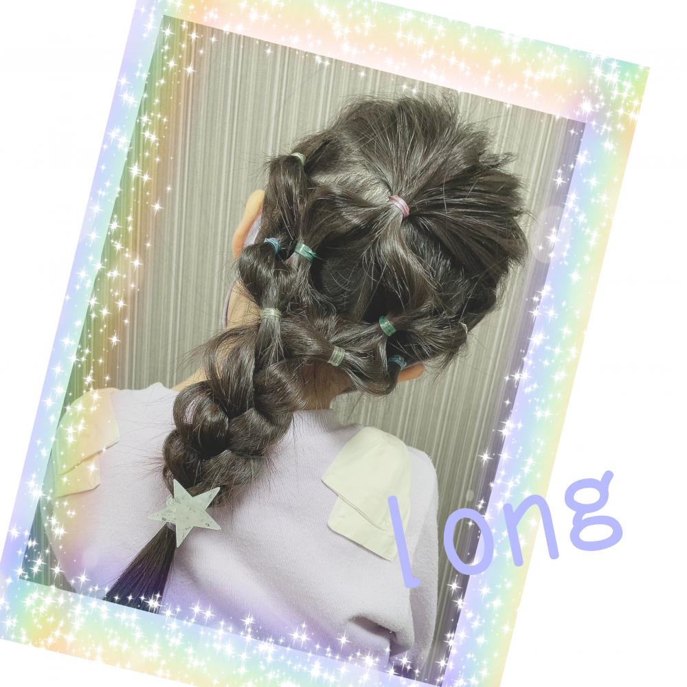 ★《ロング・普通・多め》ゴムがポイントになるもこもこ編みおろし♡