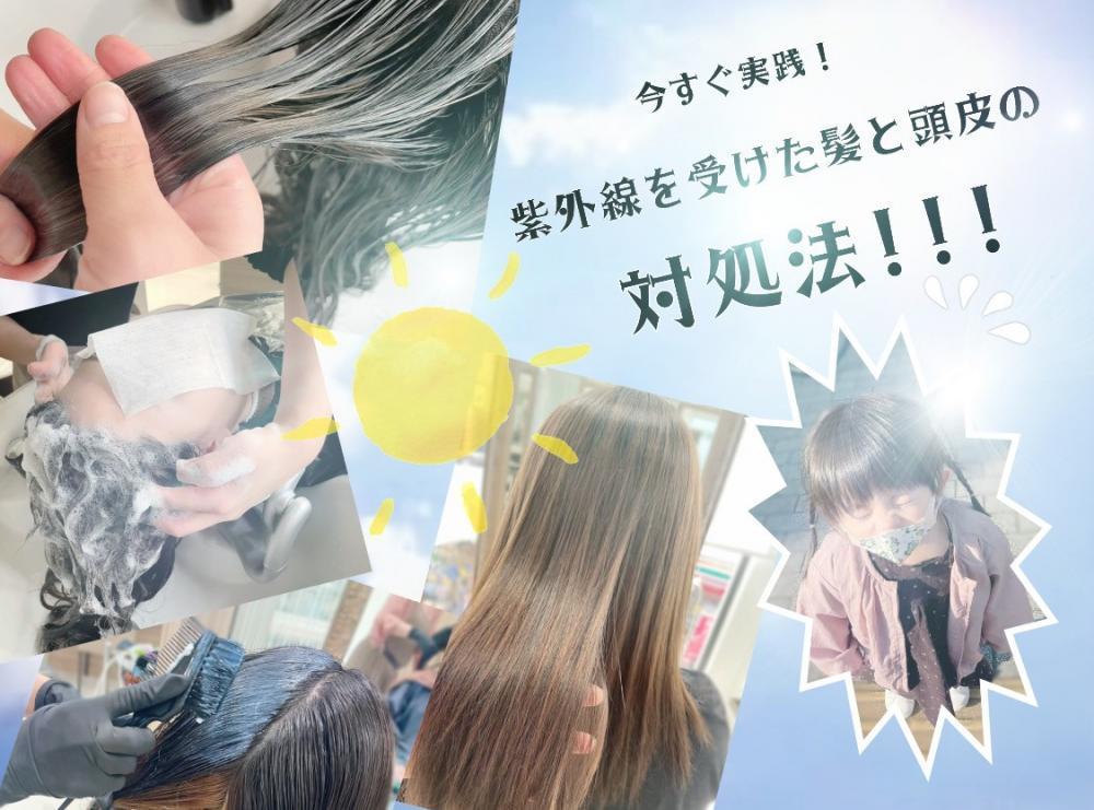 ★夏の紫外線で日焼けした髪と頭皮、秋に向けて‥これからどうする？！アフターケアの方法は？