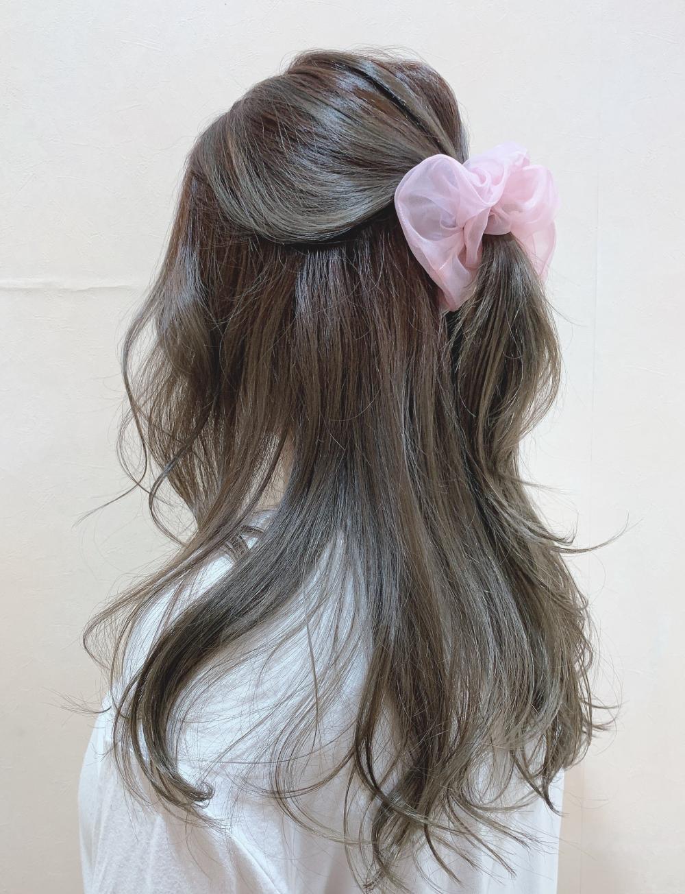 シュシュを使ったアレンジ