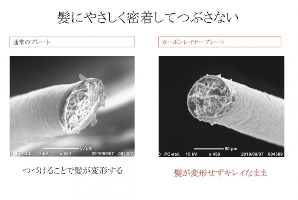 カーボンレイヤープレートの特性　〜低反発コートで美しいカールをつくる〜