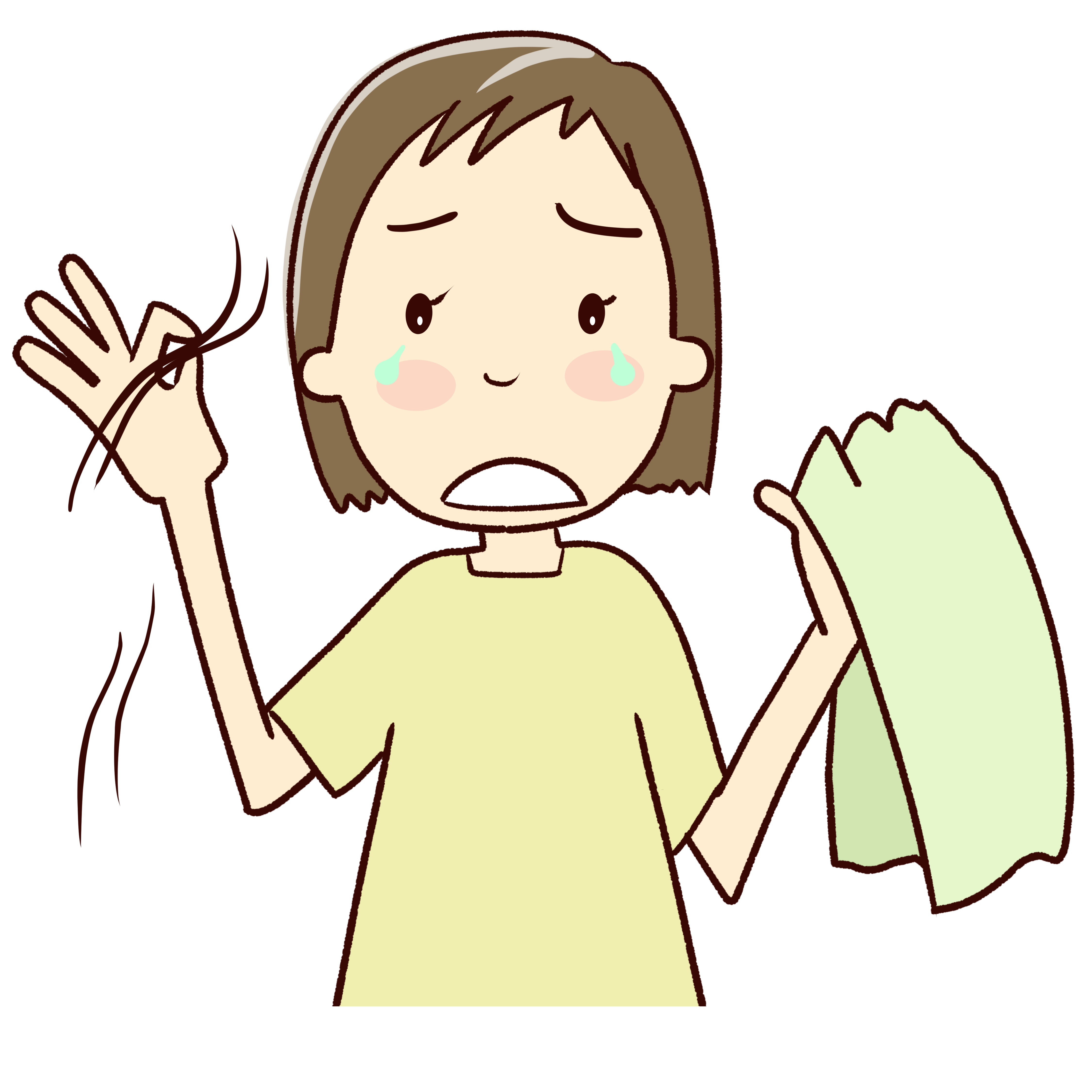 髪が薄くなる原因と対策