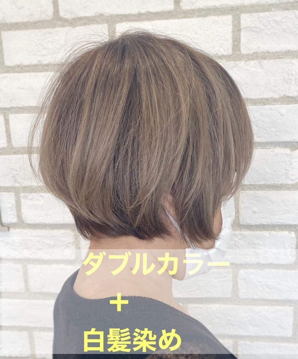 ○ダブルカラー＋白髪染め