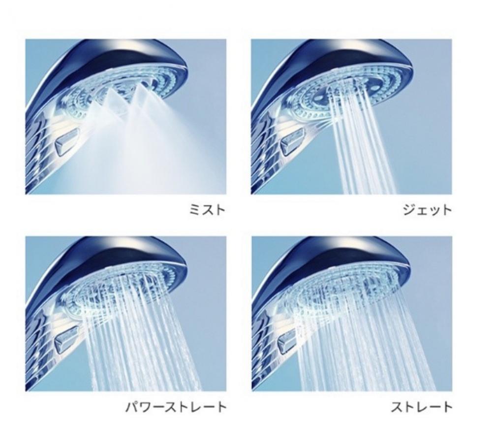 選べる4つの水流モード 