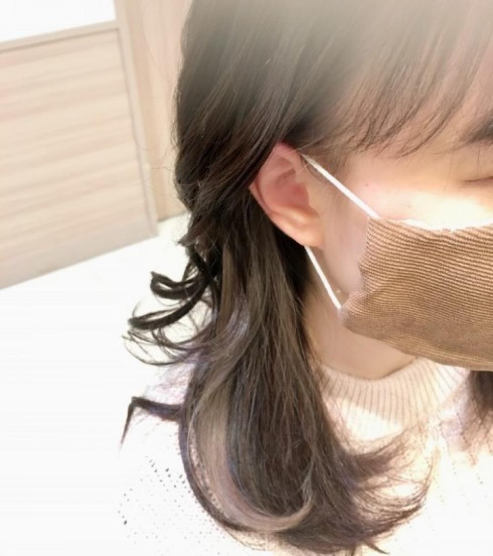 ベージュブラウン×グレージュ