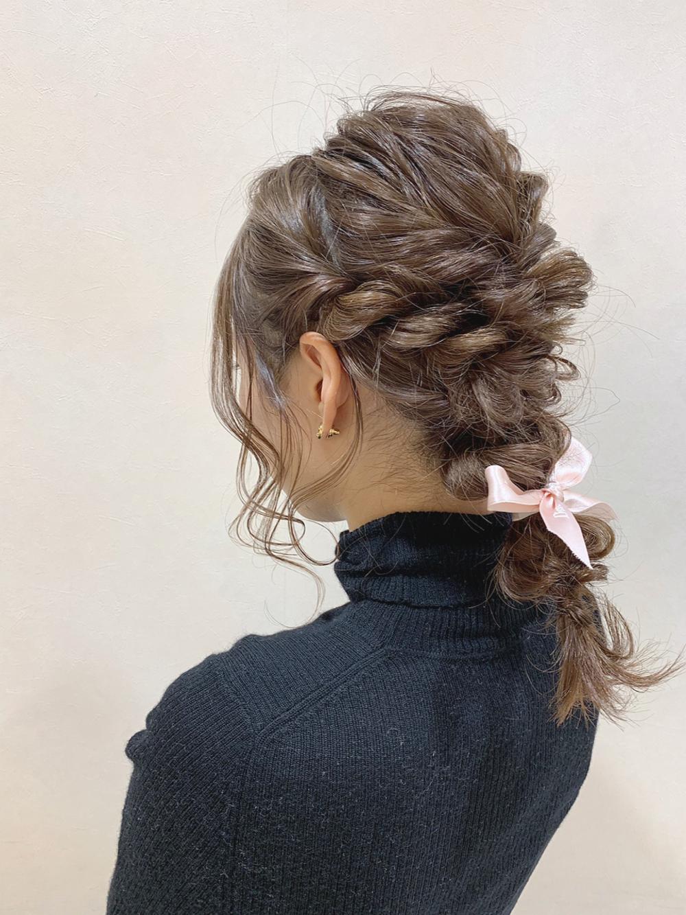 ロングヘアならなおさら編み下ろしstyle！
