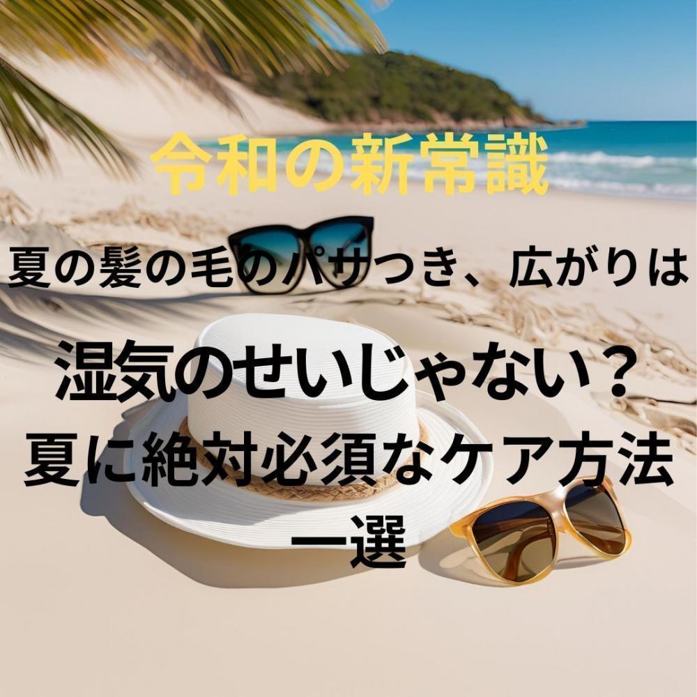 令和の新常識。夏の髪の毛のパサつき、広がりは湿気のせいじゃない？夏に絶対必須なケア方法一選