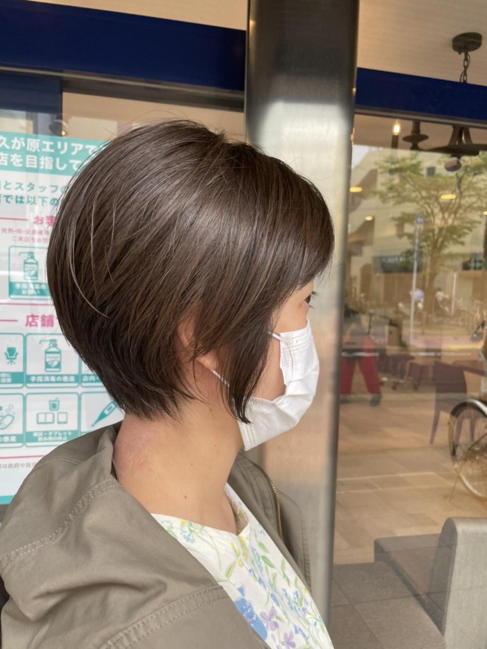 ハイライトが入っているショートは縮毛矯正できないの？