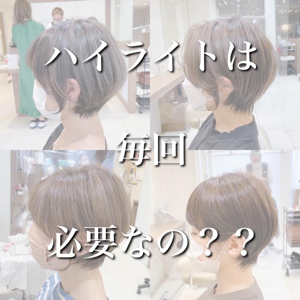 次はどう染めるの？毎回ハイライト入れるの？